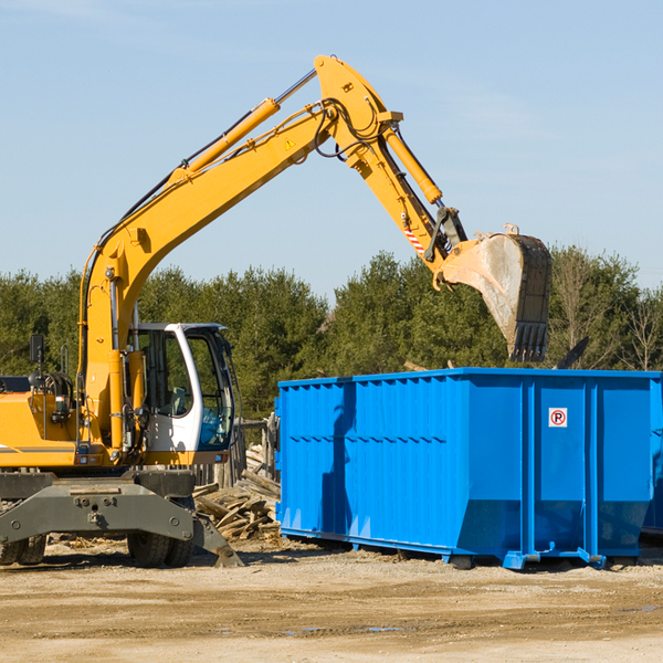 can i choose the location where the residential dumpster will be placed in Pebble Ohio